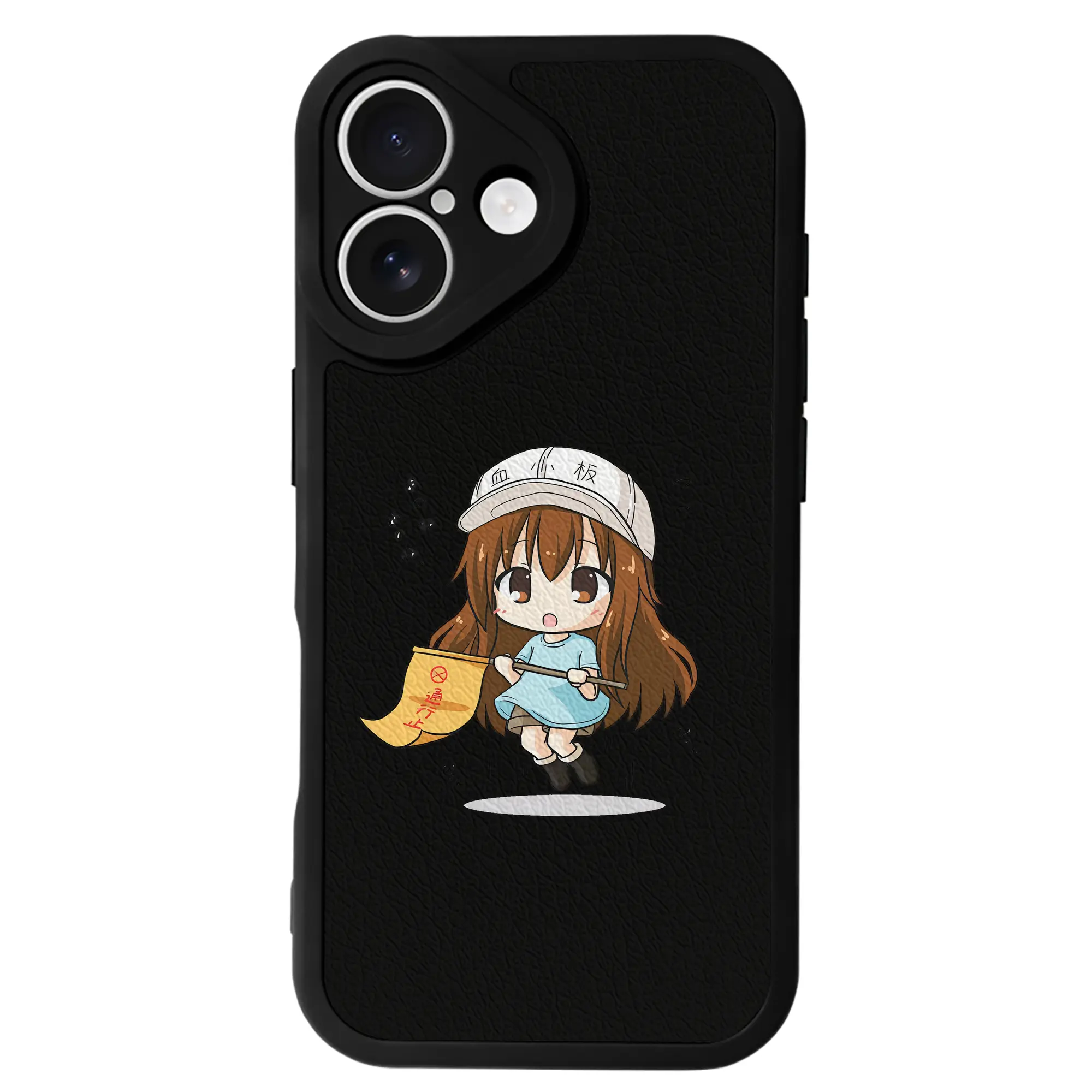 はたらく細胞 グッズ,血小板 - IPhone 16シリーズ対応 ・ シリコンスマホケース ・ レザー調 ・ 高精度フィット ・ 耐衝撃 ・ ワイヤレス充電対応 ・ 精密カット